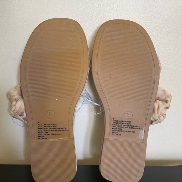 NWOT Universal Thread Meg Knotted Slide Sandals Almond Brown Women’s Size 6 - Picture 9 of 9